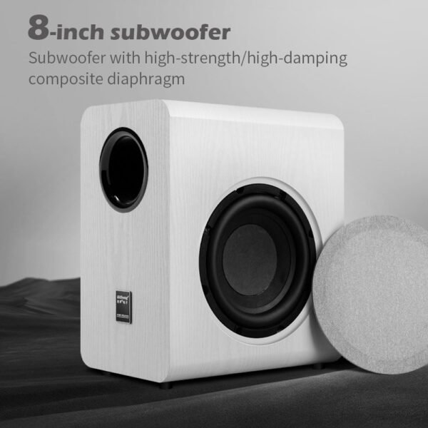 Home theater karaoke all - in - one soundbar, with Bluetooth, digital coaxial, optical fiber, subwoofer, and equipped with two wireless microphones, a TV soundbar - 图片 4